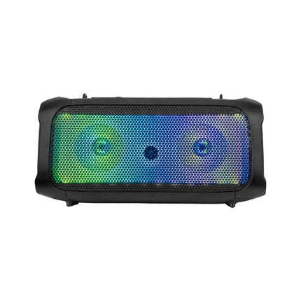 Krüger & Matz Draadloze Draagbare Bluetooth DJ Party Speaker - RGB Verlichting - Draadloze microfoon - Geluidseffecten - 30W - Zwart