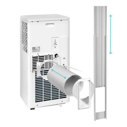 Mobiele Airco 9000 BTU – 3-in-1 Airconditioner met WiFi – Koelen, Ontvochtigen & Ventileren – Geschikt tot 20 m²