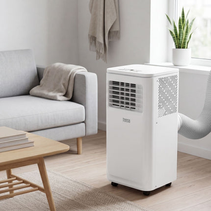 Mobiele Airco 9000 BTU – 3-in-1 Airconditioner met WiFi – Koelen, Ontvochtigen & Ventileren – Geschikt tot 20 m²