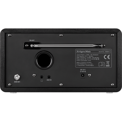 2de kansje Krüger & Matz DAB+ internet en FM radio met Bluetooth connectiviteit KM0816