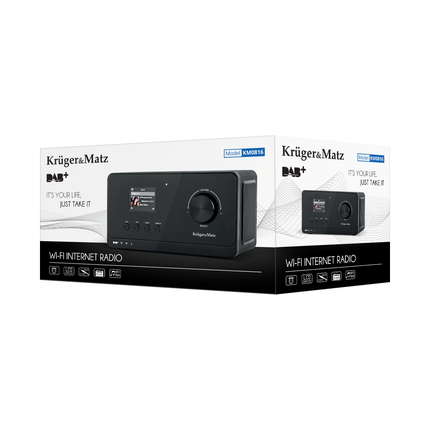 2de kansje Krüger & Matz DAB+ internet en FM radio met Bluetooth connectiviteit KM0816