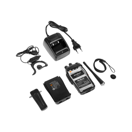 Rebel PMR RB-100 portofoon - walkie talkie - handradio - 3km bereik - VOX - 16 kanalen - 446,193 Mhz
