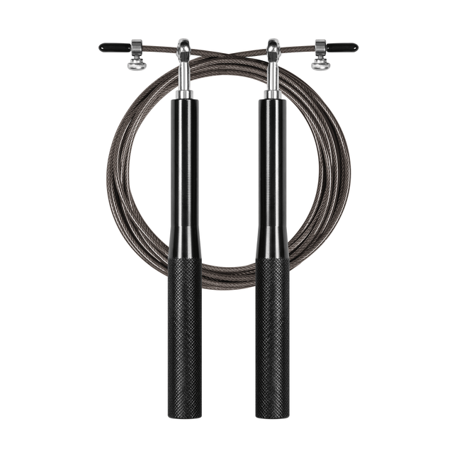 Rebel Active Boks Springtouw - Aluminium Verstelbaar Fitness Bokspringtouw 3 m - Metalen Lager