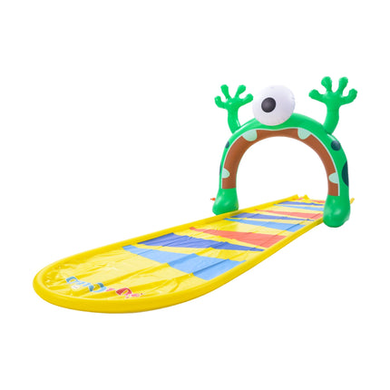 Sunclub Waterglijbaan 488 cm – Waterslide met Sproeiers – Buikglijbaan voor Kinderen – Tuinslang Aansluiting – 5-14 Jaar