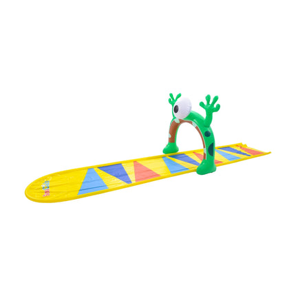 Sunclub Waterglijbaan 488 cm – Waterslide met Sproeiers – Buikglijbaan voor Kinderen – Tuinslang Aansluiting – 5-14 Jaar