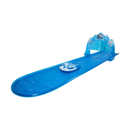 Sunclub Waterglijbaan 5 Meter – Opblaasbare Buikschuifbaan met Sproeiers en Glide Board
