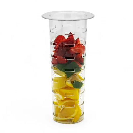 Drankdispenser 4 Liter met Kraantje en Fruitfilter – Glazen Waterdispenser – Limonadedispenser voor Water, Fruitwater & IJsthee