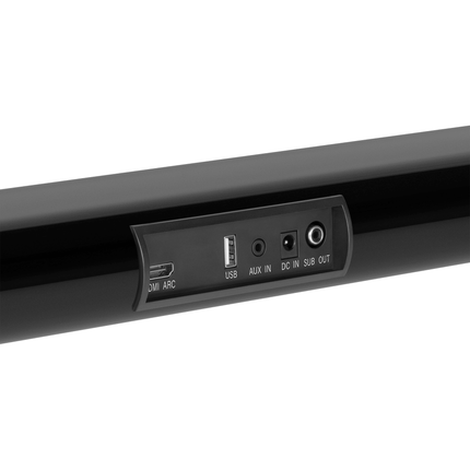 Krüger & Matz Planet 2.1 Compacte Televisie - Computer Soundbar met Vrijstaande Subwoofer - Wandmontage - HDMI Arc / Bluetooth / Aux / USB - Zwart