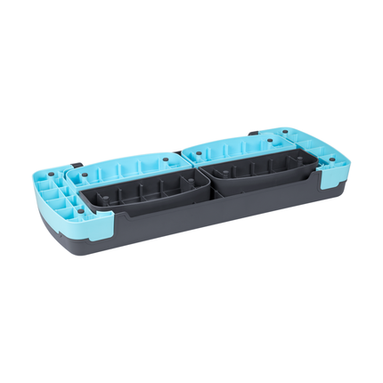 Rebel Active Fitness Stepper - Aerobics Step In Hoogte Verstelbaar Tot 20 Cm  - Stepper Stepbank Fitnessstep - Grijs Blauw
