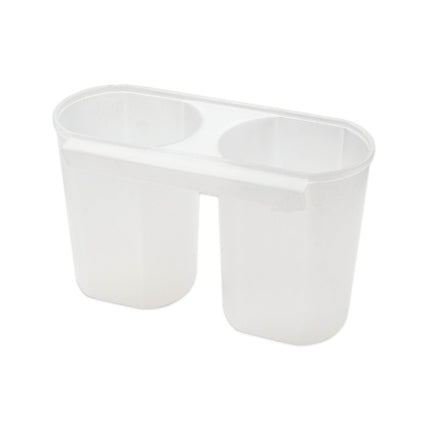 Afdruiprek Wit met Lekbak en Bestekhouder – Compact RVS Afwasrek voor Borden, Glazen en Servies – MH-8075W