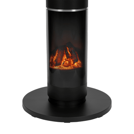 Teesa Kolomventilatorkachel met Haardimitatie – Keramisch – 2000W – Slimme Functies & Vlameffect – Stil & Energiezuinig