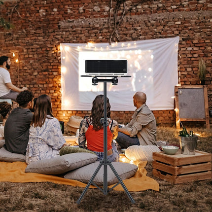 Trendmix Driepoot Projector Statief Met Instelbare Hoogte En Kantelbaar Blad - Laptop - Projector - Muziek - Tablet - 70-118,5CM Zwart