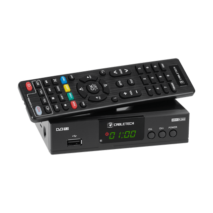Cabletech DVB-T2 H.265 HEVC tuner ideaal voor ontvangst van het nieuwe DVB-T2 signaal - TV-ontvanger