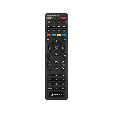 Cabletech DVB-T2 H.265 HEVC tuner ideaal voor ontvangst van het nieuwe DVB-T2 signaal - TV-ontvanger