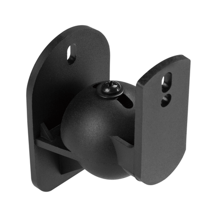Cabletech Luidspreker Muur Montage Muurbeugel Set van 2 - Zwenk En Kantelbaar - Max Belastbaar Gewicht 3.5 Kg - Zwart