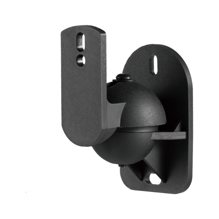 Cabletech Luidspreker Muur Montage Muurbeugel Set van 2 - Zwenk En Kantelbaar - Max Belastbaar Gewicht 3.5 Kg - Zwart