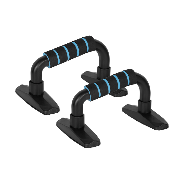 Rebel Active Fitness Push-up Handvatten Set Van 2 - Push Up Bars Opdruksteunen Foam Handvaten Antislip - Zwart