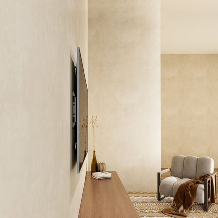 Krüger & Matz TV Muurbeugel - Ultra Slim Universele Verstelbare Televisie Beugel Voor LED LCD TV Van 37 Tot 75 Inch - Max 50 Kg