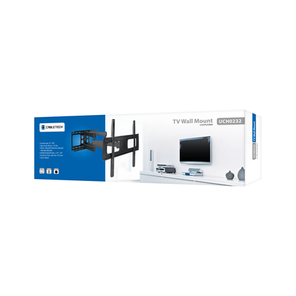 Cabletech Universele verstelbare Televisie Muurbeugel Voor Led / Plasma / Lcd Tv Van 37 - 80 Inch - Draaibaar en Kantelbaar