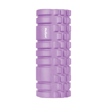 Rebel Active Foam Massagerol Met Triggerpoint Yoga 14 x 33cm - EVA Materiaal Foamroller Fitness Massage Roller Paars
