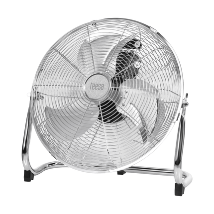 Teesa Vloerventilator 40 cm – Krachtige 50W Compacte Vloerventilator met 3 Snelheden, 90° Oscillatie en Kantelbare Kop – Geruisarme Luchtcirculatie voor Thuis, Werkplaats of Kantoor