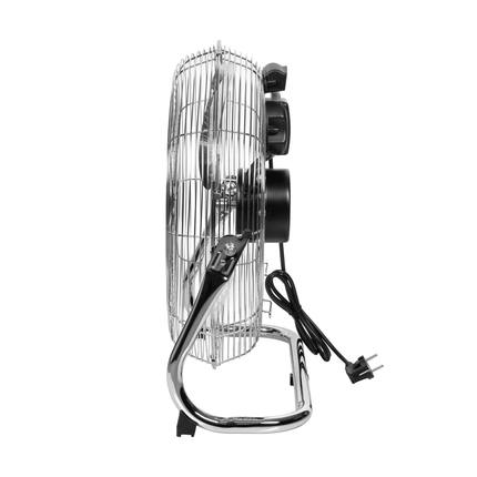 Teesa Vloerventilator 40 cm – Krachtige 50W Compacte Vloerventilator met 3 Snelheden, 90° Oscillatie en Kantelbare Kop – Geruisarme Luchtcirculatie voor Thuis, Werkplaats of Kantoor