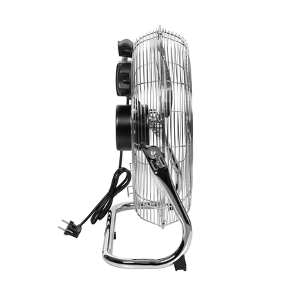 Teesa Vloerventilator 40 cm – Krachtige 50W Compacte Vloerventilator met 3 Snelheden, 90° Oscillatie en Kantelbare Kop – Geruisarme Luchtcirculatie voor Thuis, Werkplaats of Kantoor
