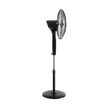 Teesa Staande Ventilator met Afstandsbediening – 16 Inch – Zwart – 3 Snelheden – 90° Oscillatie – Timer & Touchscreen