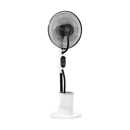 Teesa Staande Ventilator met Vernevelingsfunctie Wit – Mistventilator – 3 Snelheden – Afstandsbediening – 2,8 Liter Watertank