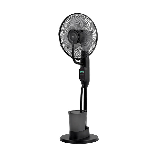 Teesa Staande Ventilator Met Verstuiver En 3 Modi - Mistventilator - Inclusief Afstandsbediening - Vernevelingsfunctie Zwart