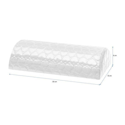 Activeshop Manicure Kussen - Armsteun Nagelstyliste Handkussen - Manicure Tafel Kussen - Hartjesmotief Wit