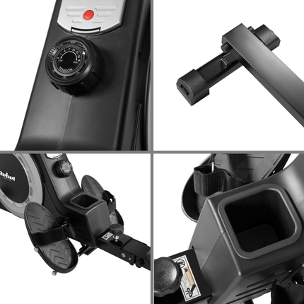 Rebel Active Magnetische Roeimachine Opvouwbaar - Fitness Roeitoestel - Thuis Roeimachine - Roeitrainer met Magnetisch Weerstandssysteem