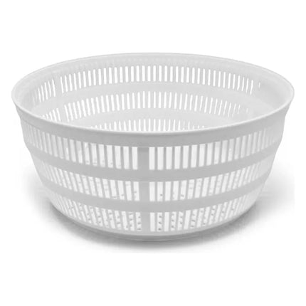 Meyerhoff Slacentrifuge 3L – Sladroger / Slazwierder – Kunststof – Wit – Voor Groenten, Fruit & Sla – Handmatig Draaibaar – Ø24 cm