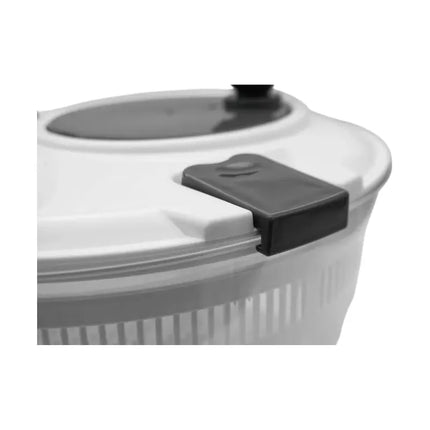 Meyerhoff Slacentrifuge 3L – Sladroger / Slazwierder – Kunststof – Wit – Voor Groenten, Fruit & Sla – Handmatig Draaibaar – Ø24 cm