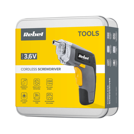 Rebel Accu-schroevendraaier 3,6 Volt RB-1001