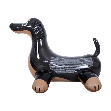 Sunclub Opblaasbare Hond Zwembad Float – Opblaasdier Zwembad Kinderen – Drijvend Waterspeelgoed Met Handgrepen – 107 cm