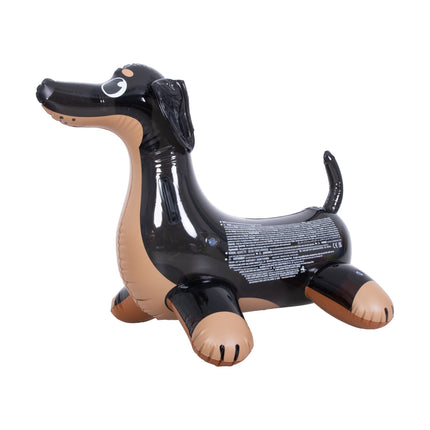 Sunclub Opblaasbare Hond Zwembad Float – Opblaasdier Zwembad Kinderen – Drijvend Waterspeelgoed Met Handgrepen – 107 cm