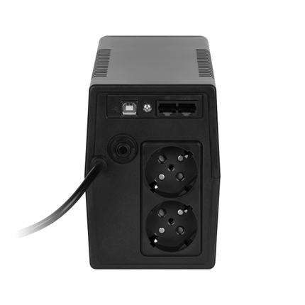 REBEL UPS 1000VA – LCD – Noodstroomvoorziening 600W – USB & RJ45 – Batterij Back-up voor PC & Router