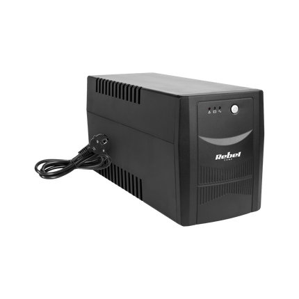 UPS Noodstroomvoorziening 2000VA / 1200W – Offline UPS – 4 Stopcontacten – AVR – Zwart