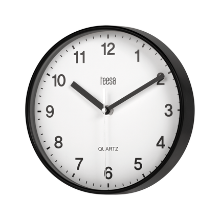 Teesa TSA0038B Wandklok 20 cm zwart