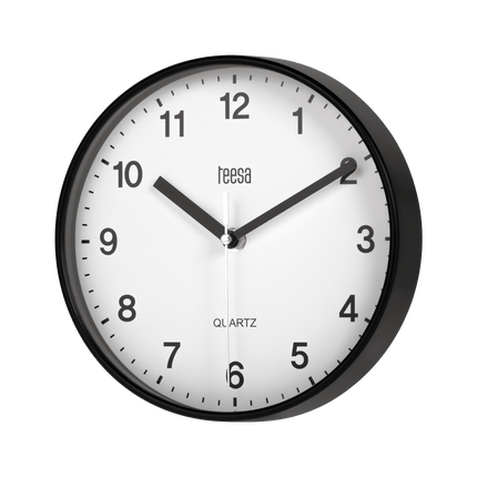 2de kansje Teesa TSA0038B Wandklok 20 cm zwart