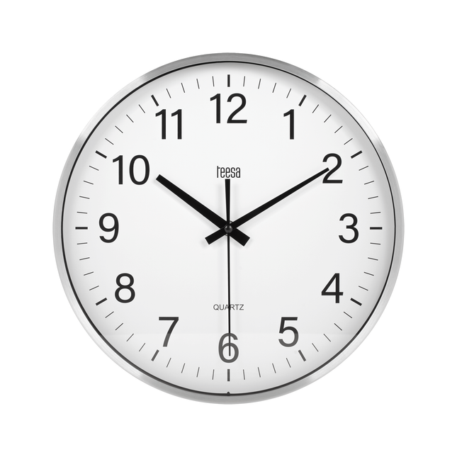 Teesa TSA0036 Wandklok 30 cm zilver