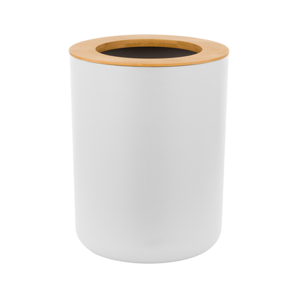 Teesa TSA0400-W 6 delige bamboe badkamer accessoires set wit