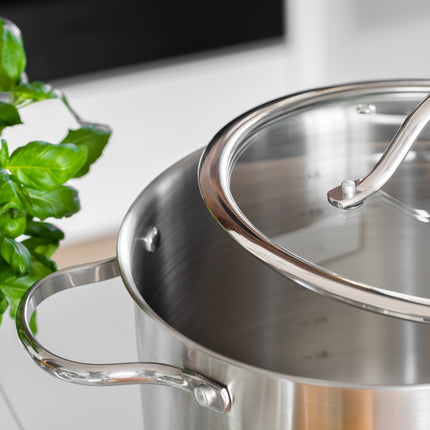 Teesa 6-delige Pannenset RVS Cook Expert Master - TSA0141 - RVS