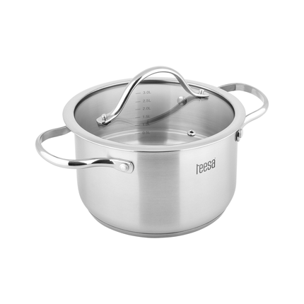 Teesa 6-delige Pannenset RVS Cook Expert Master - TSA0141 - RVS