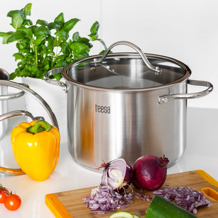 Teesa 6-delige Pannenset RVS Cook Expert Master - TSA0141 - RVS