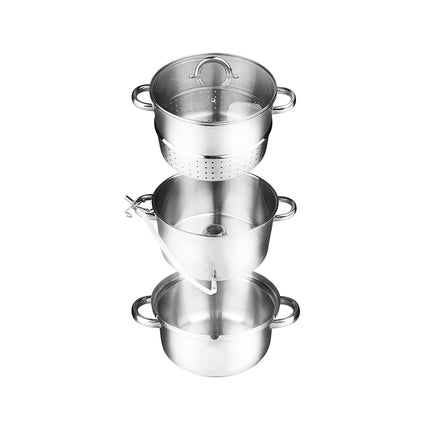 Altom Design professionele 6-delige sapcentrifuge pan/ juicer voor op het fornuis 5L RVS