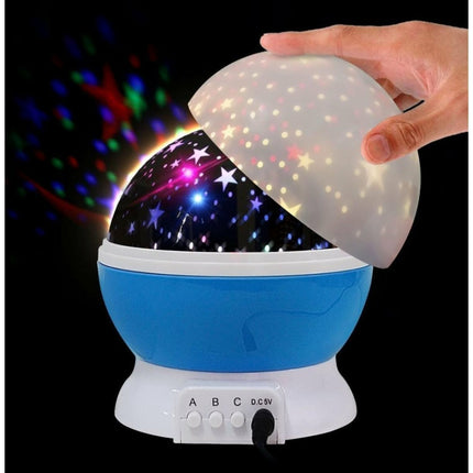Star Master Dream Projector Lamp Blauw – Sterrenhemel Nachtlamp Kinderen – Roterende Sterren Projector