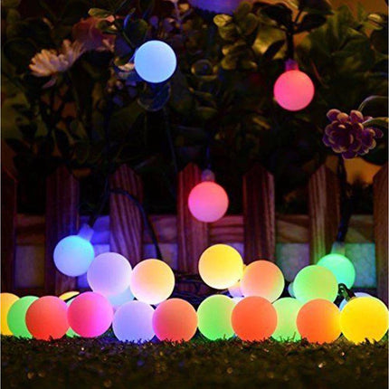 Tuinverlichting lichtslinger 6,7m op zonne-energie 50 LED - met 8 Standen - IP44 - solar - mulit-color