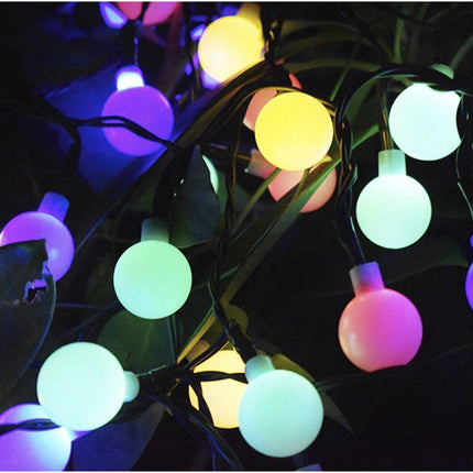 Tuinverlichting lichtslinger 6,7m op zonne-energie 50 LED - met 8 Standen - IP44 - solar - mulit-color